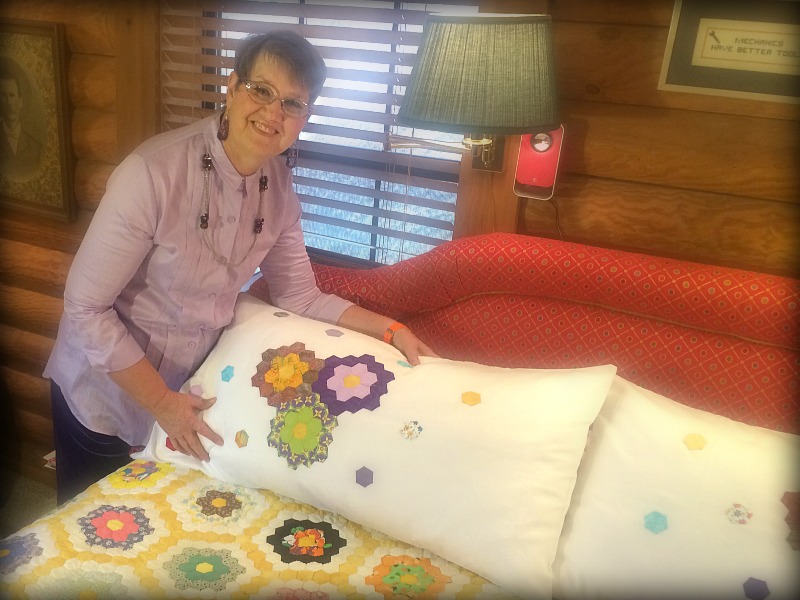 Carolyn Lott knew a good thing when she found it hidden away in an antique store many years ago. She rescued a stack of handmade quilt blocks and finished the project that had been started by a stranger. Photos by Chantel Lott